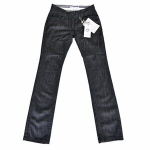 North Sails Black Jeans Women 27 Dark Wash Bootcut Slim Flap Pocket NWT
